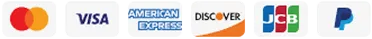 Accepted: Visa, Mastercard, American Express, Discover, JCB, PayPal